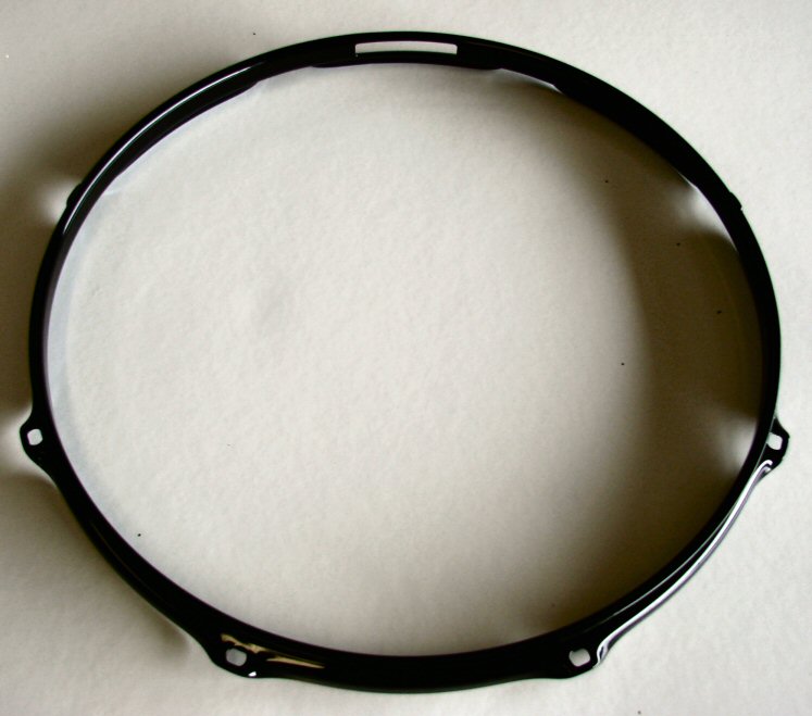 Black Powder Coated 14" Snare Side Drum Hoop 2.0mm 8Hole